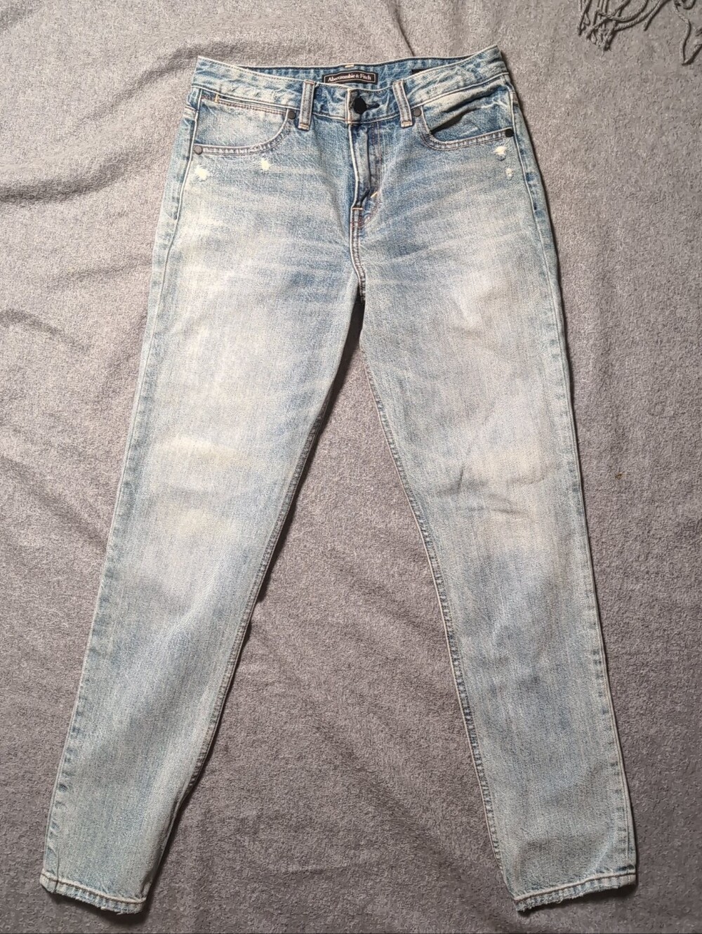 Abercrombie & Fitch Women's Size 24 Ankle Straight Light Wash Jeans Fit GUC